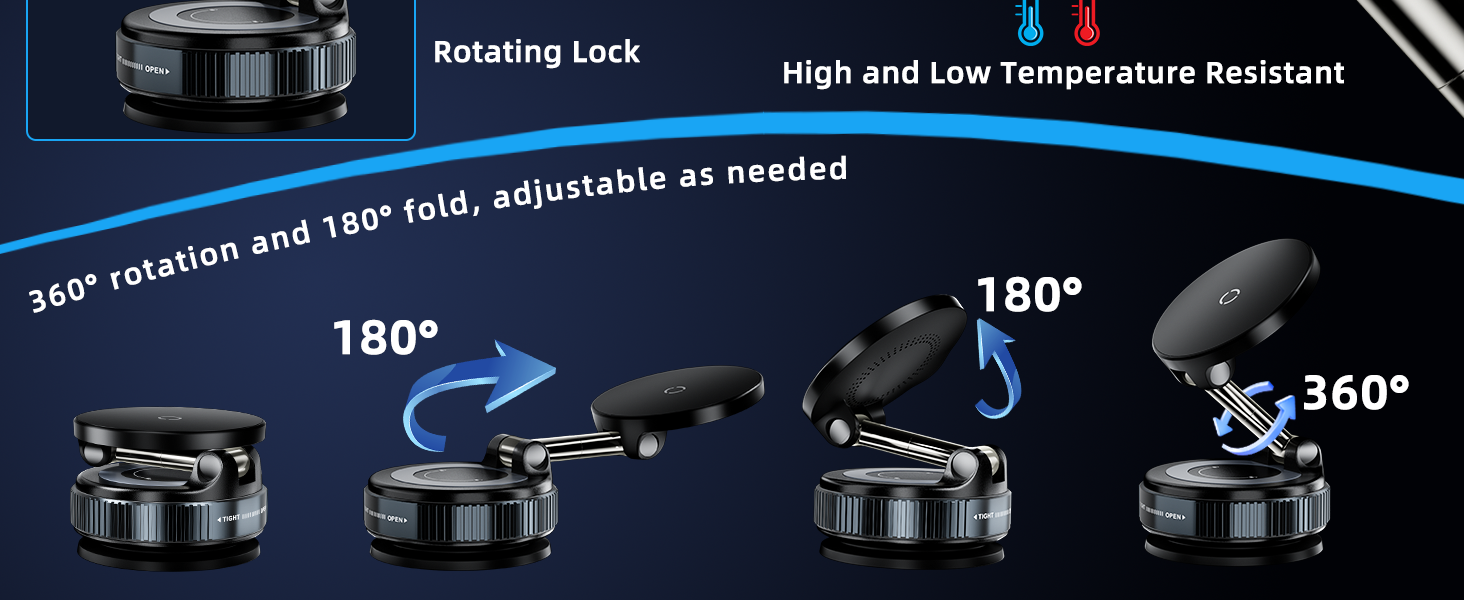 360° rotation and 180° fold, adjustable as needed