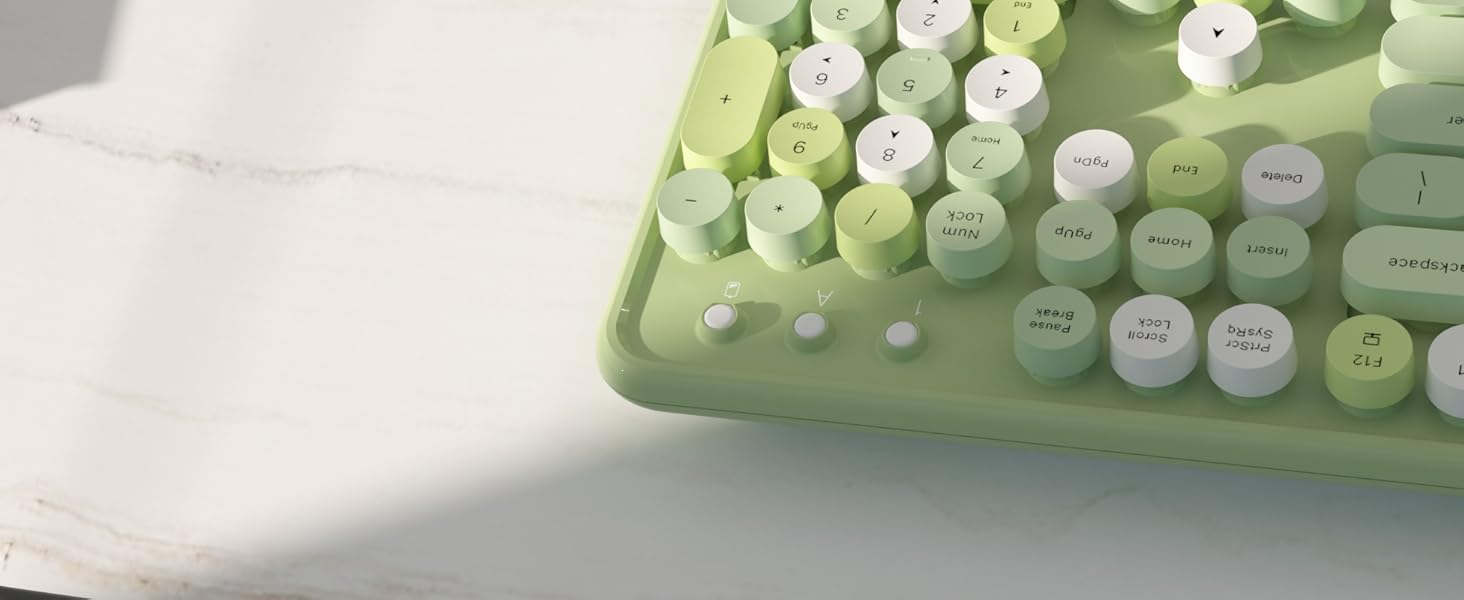 wireless colorful bluetooth keyboard