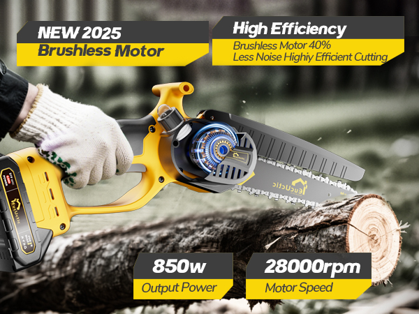 electric chainsaw battery powered small handheld chainsaw small hand saw for wood crafts