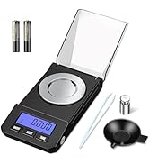 Milligram Scale, 50g/0.001g High Precision Mg Scale, Jewelry Scale with Tare, 6 Unit Powder Scale...