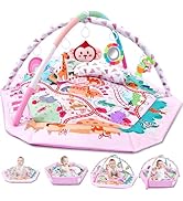TFDER Baby Gym Play Mat, 8-in-1 Tummy Time Mat &amp; Activity Gym, Washable Ball Pit, Infant Play Mat...