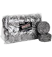 brheez Stainless Steel Scouring Pads [Jumbo - 100 Gram] Heavy Duty [12 Pack] Steel Wool Scrubbers...