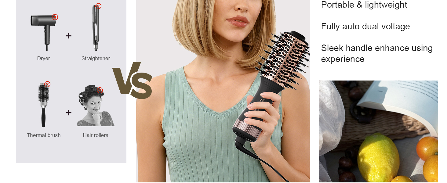 4-in-1 one step hair dryer brush