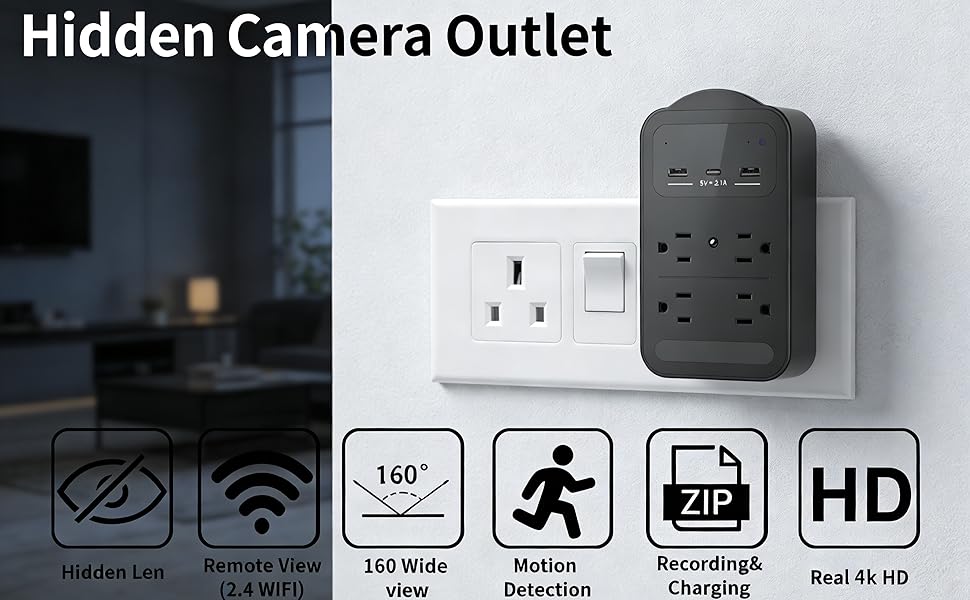 Function Introduction of Hidden Camera Outlet