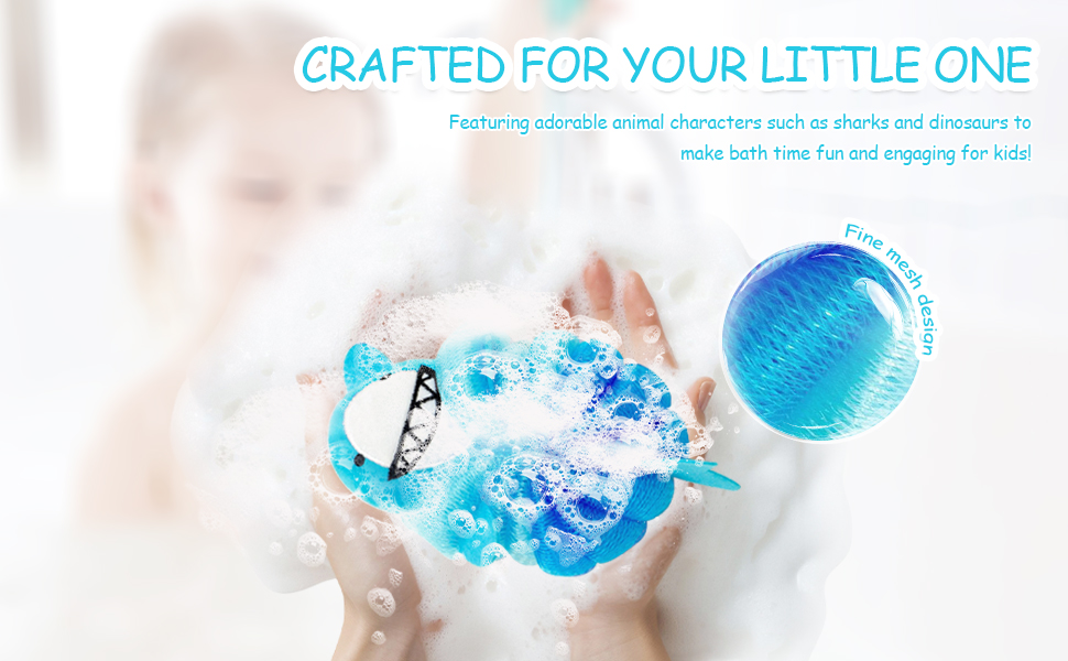Educational Bath Toy with Loofah