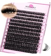 MOONKALI Lash Clusters Wispy 100D Volume Eyelash Clusters 12-20mm Mix Length Individual Lashes D ...