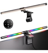 Quntis RGB Pro+ Monitor Light Bar with Remote, 15 Modes Gaming Backlight, 4 Colors &amp; Brightness D...
