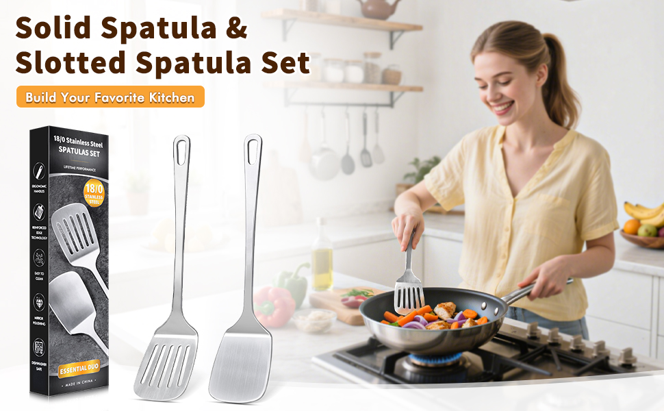 Stainless Steel Spatulas Set