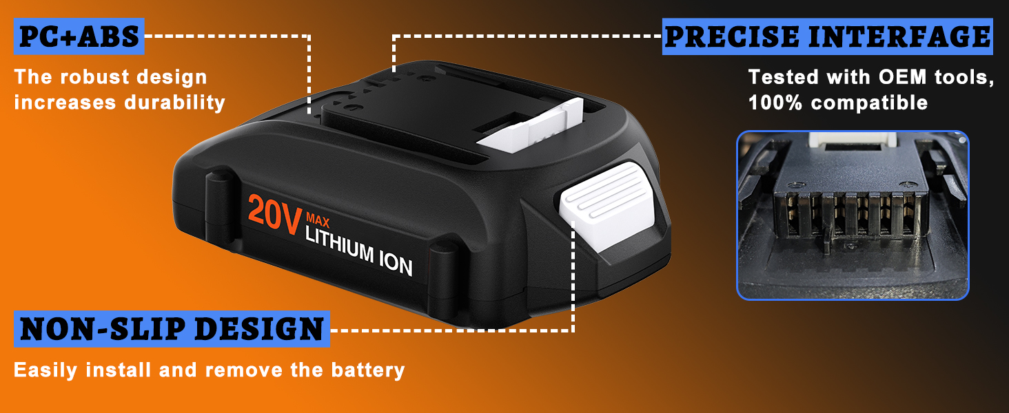 WORX 20V BATTERY