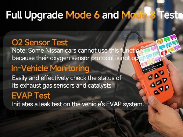 Obd2 Scanner with Mode 6 and Mode 8