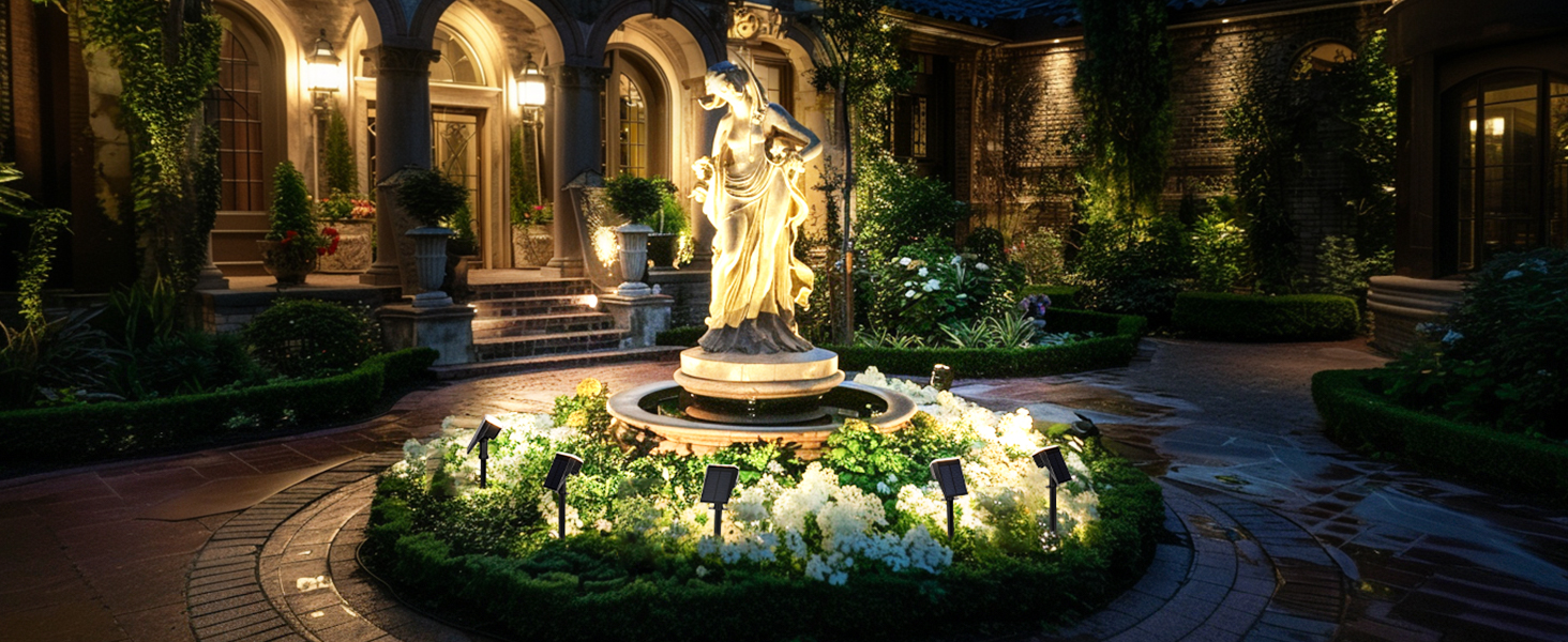 solar spot lights outdoor outside lights for yard solar garden lights