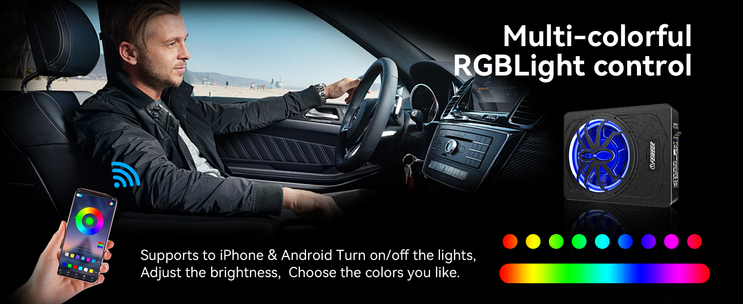 Car subwoofer,under seat subwoofers with amp,under seat subwoofer,bluetooth subwoofer for car