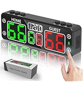 YZ Upgraded Digital Scoreboard with Timer, Mini Magnetic Electronic Scoreboard, LED Portable Scor...