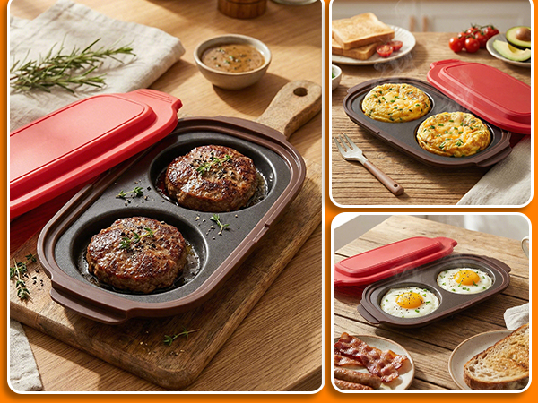 Quick-Heat Microwave Egg Cooker