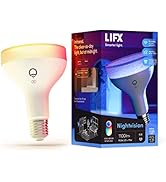 LIFX Color BR30 (Nightvision Edition), 1100 lumens E26, Wi-Fi Smart LED Light Bulb, Full Color an...