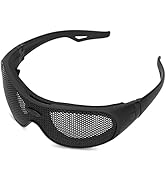 FILFEEL Safety Goggles Breathable Shock Resistant Iron Mesh Patterned Uv400 Wind And Sand For Mil...