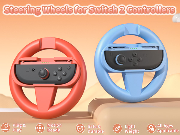 Steering Wheel for Nintendo Switch 2 JoyCon