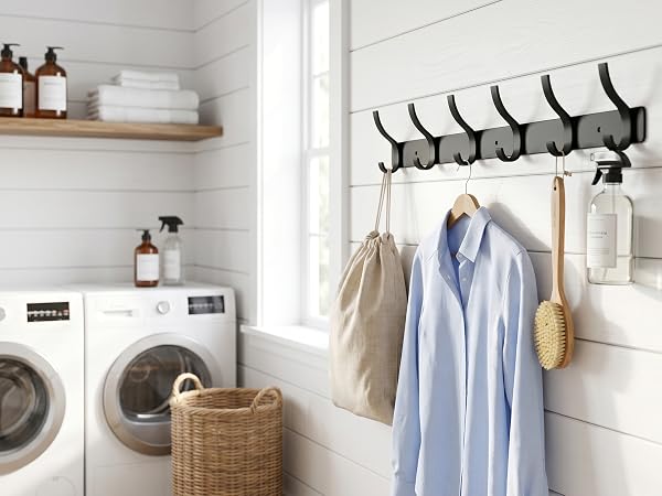 coat hooks Laundry