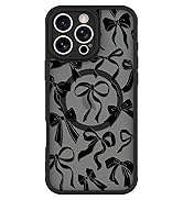 BITOBE Case for iPhone 16 Pro Max [Compatible with MagSafe] Cute Ribbon Bow Pattern for Women Gir...