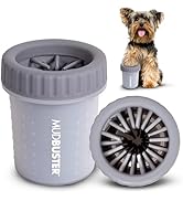 Dexas MudBuster Portable Dog Paw Cleaner, Premium Quality Small Light Gray Pet Accessory