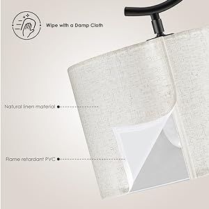linen floor lamp
