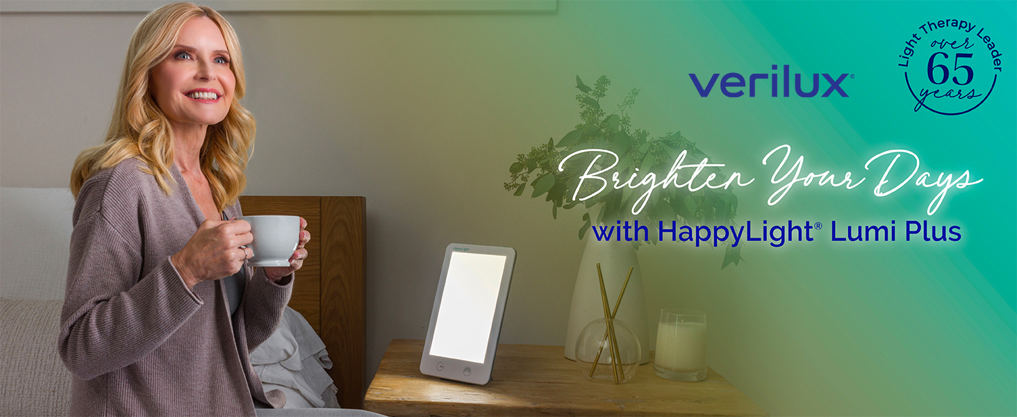 verilux happylight lumi plus light therapy lamp bright light happy light sunlight clinically proven