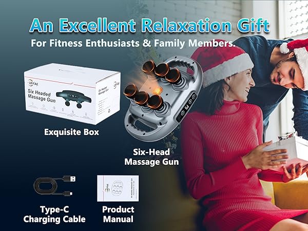 Six Heads Massage Gun