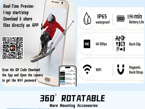 4k mini Action camera