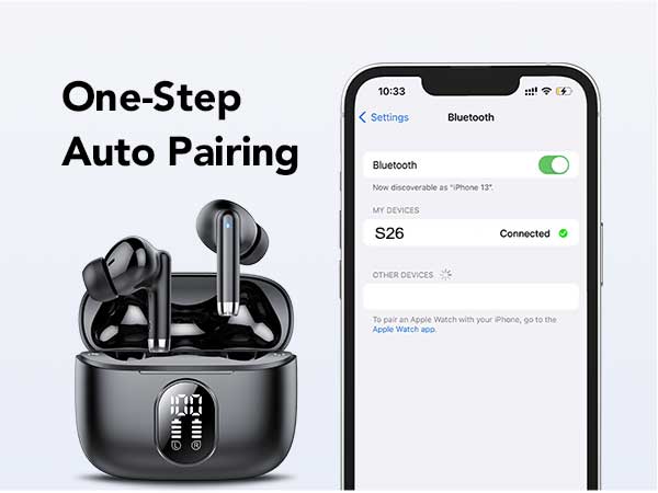 Wireless Earbuds, New Bluetooth 5.4 Headphones