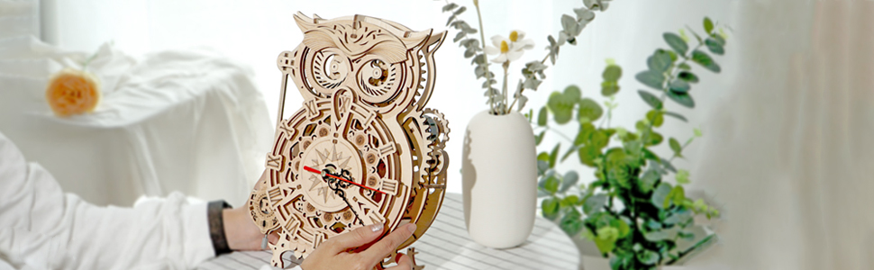 rokr owl clock gift
