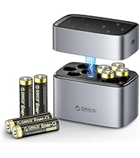 ORICO Ener-G Lithium-ion Battery Rechargeable AA Batteries with Tpye C Charging Cable 4-Pack Double ...
