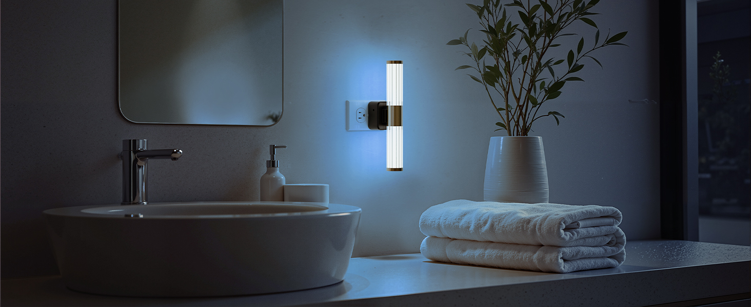 Bathroom night lights