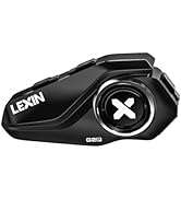 LEXIN G2P Motorcycle Helmet Bluetooth Headset, Group Intercom Communication System, FM Radio/ 6 S...