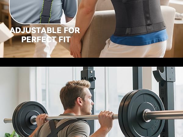 adjustable back brace for heavy lifting &amp;amp; weightlifting