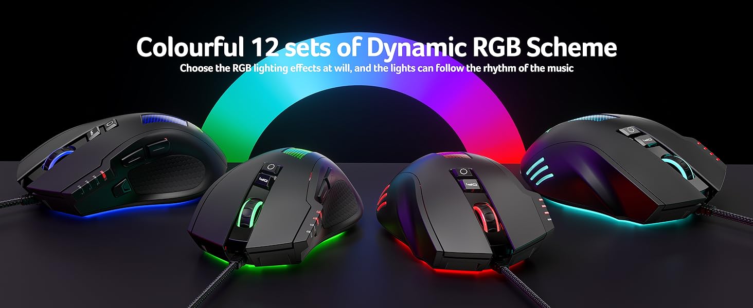 Colourful 12 sets of Dynamic RGB Scheme