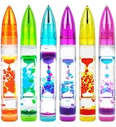 YANZHE Liquid Motion Bubbler Sensory Toy Pen, Colorful Liquid Timer Pens Great for Stress and Anx...