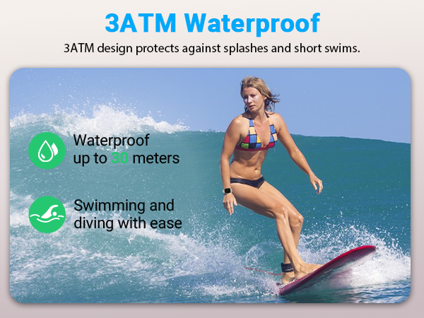 3ATM Waterproof