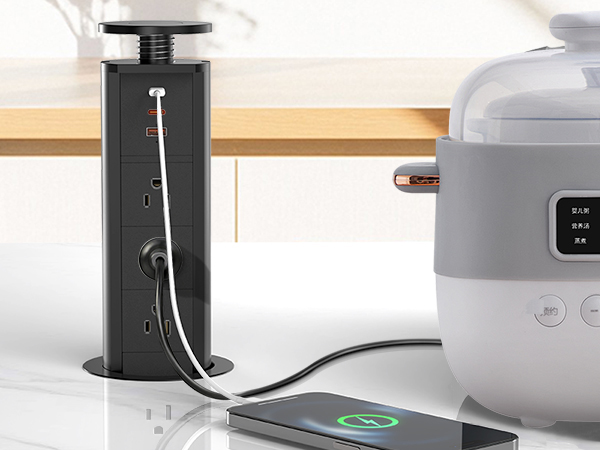 pop up outlet for kitchen countertop