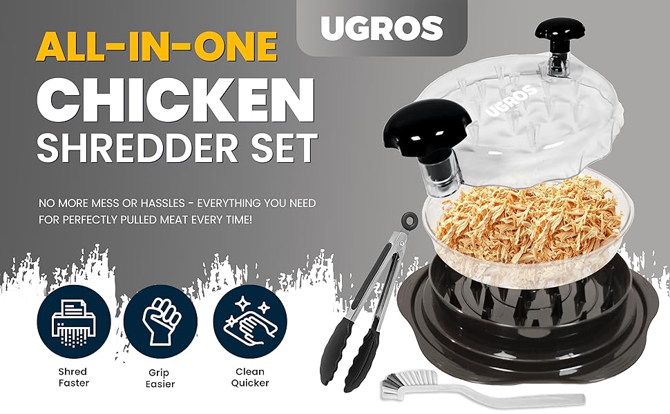 chicken shredder, meat shredder kit, pulled meat tool, UGROS