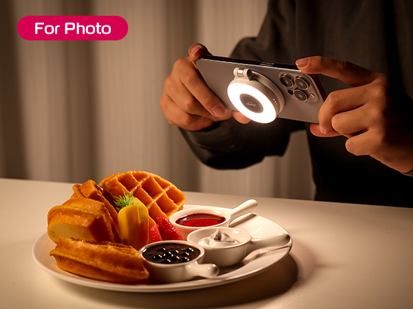 Multifunctional Lighting: 3 color temperatures adjustable from 2500K to 8500K