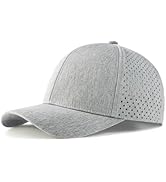 VOBOOM Men Snapback Trucker Hat, Baseball Cap for Breathable Side Laser Cut Holes