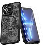 XIZYO Magnetic Case for iPhone 13 Pro Max Floral Cute iPhone 13 Pro Max Case Flower Aesthetic [Co...
