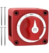 300A ON/Off Boat Battery Disconnect Switch 12V-48V Waterproof Heavy Duty Cutoff Switch Ignition P...