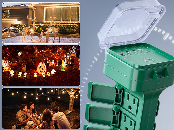 christmas lights power stake solar power extension cord outdoor