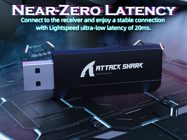 ATTACK SHARK G800 Wireless RGB Gaming Headset
