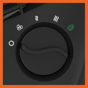 comfort zone space heater has 3 heat settings