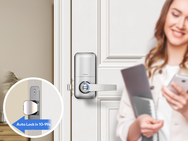 Auto-lock adjustable from 1 to 99 seconds