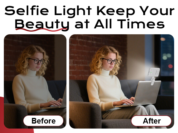 light attachment for iphone phone led light clip streamer camera light