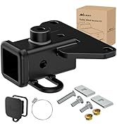 Nilight 2 Inch Rear Trailer Hitch Receiver Class 3 Tow Towing Hitch &amp; Cover Kit for Gladiator JT ...