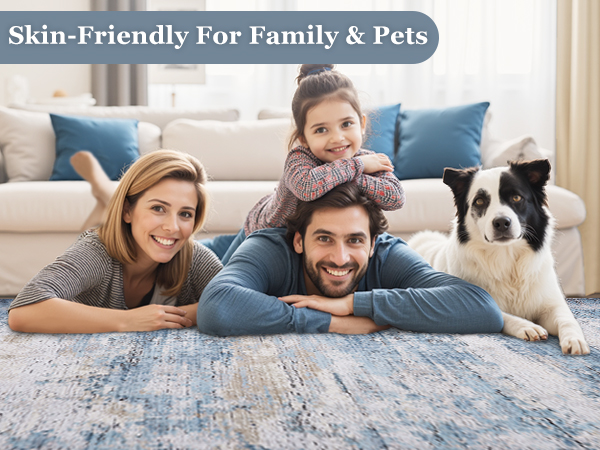 Family and pet-friendly low-pile rugs